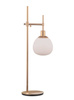 Maytoni lampka biurkowa Erich E14 mosiężna MOD221-TL-01-G
