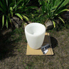 Nowodvorski lampa stojąca zewnętrzna (świecąca donica) Flowerpot S E27 biała 41cm IP44 9711