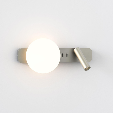 Astro kinkiet (z reflektorkiem) Zeppo Reader G9 + LED 4,1W 143lm 2700K nikiel 1176010