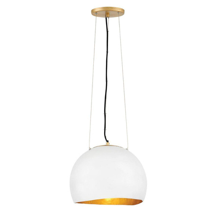 Quintiesse lampa wisząca Nula E27 biało/złota QN-NULA-1P