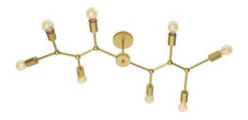 Luces Exclusivas plafon Cumana 8xE27 mosiądz LE41985