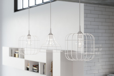 Sollux lampa wisząca Celta E27 biała SL.0295