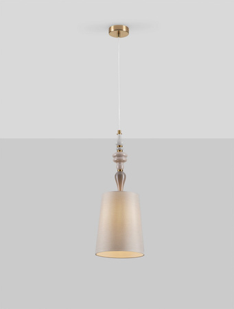 Luces Exclusivas lampa wisząca LED Alem Ø 22 cm E27 1x12W IP20 antyczny mosiądz LE44202