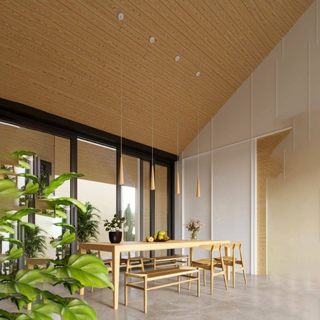 Sollux lampa wisząca Sula 3xGU10 biało/drewniana SL.1101