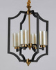 Lumina Deco żyrandol / lampa wisząca Vigatto W4 4xE27 czarno/mosiężna LDP 1224-4 (BK+MD)