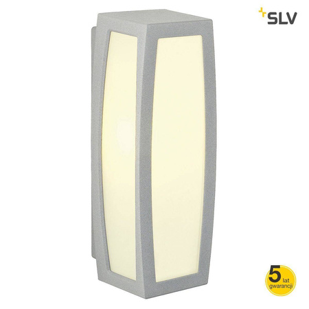 Spotline/SLV kinkiet zewnętrzny Meridian Box E27 szary IP54 230044