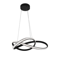 Kaja lampa wisząca ściemnialna Fondi 40W 4800lm 3000/4000/6000K czarna K-8236