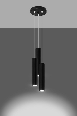 Sollux lampa wisząca Lagos 3P 3xGU10 czarna SL.1079