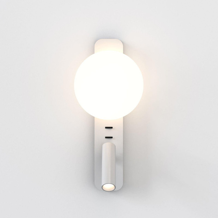 Astro kinkiet (z reflektorkiem) Zeppo Reader G9 + LED 4,1W 143lm 2700K biały mat 1176008