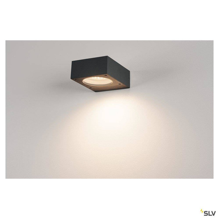 SLV kinkiet zewnętrzny Quadrasyl WL 15 GX53 antracytowy IP44 232285