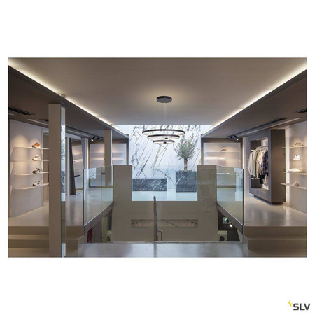 SLV lampa wisząca LED Halo 65W 4200lm 3000/4000K czarna 1002913