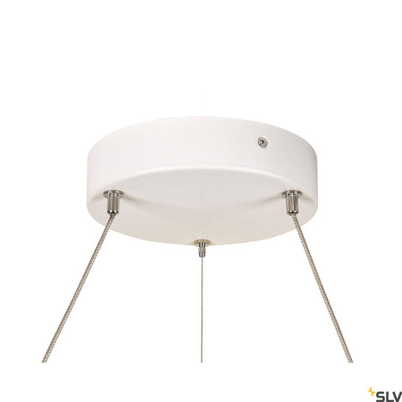 SLV lampa wisząca LED One 60 24W 830lm 2700/3000K 130° ściemnialna biała Ø60cm 1004760