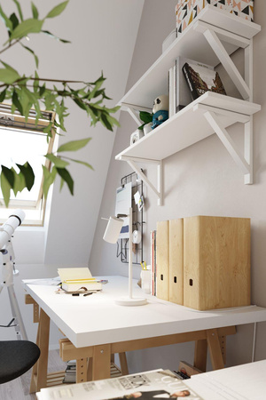 Sollux lampka biurkowa Ring GU10 biała SL.1090