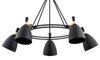 Argon żyrandol / lampa wisząca Charlotte 5xE27 czarno/mosiężna 2118