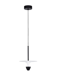 Luces Exclusivas lampa wisząca LED Ucurena Ø 26 cm 11W 908lm 3000K IP20 czarno/biała LE44639