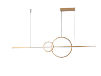 Azzardo lampa wisząca LED Sara 35W 2600lm 3000K złota AZ5260