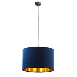 TK Lighting lampa wisząca Tercino E27 złoto/granatowa 6172