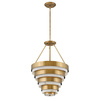 Quintiesse lampa wisząca Echelon 4xE14 mosiężna QN-ECHELON-4P