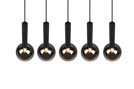 Trio lampa wisząca Clayton 5xE27 czarna 310300532