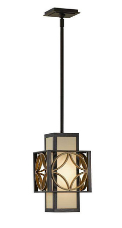 Elstead lampa wisząca Remy E27 brązowo/złota FE-REMY-P-C