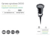 GTV reflektor dogruntowy Diego GU10 czarny IP65 OS-DIEGOGU10-20