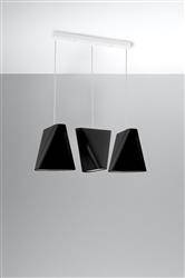 Sollux lampa wisząca Blum 3 3xE27 czarna SL.0772