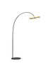 Aviano Lighting lampa podłogowa LED Brest 21W 2350lm 3000K wys. 180 cm czarno/złota 3016-104L