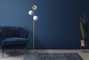 Light Prestige lampa podłogowa Dorado 3xE14 biało/złota LP-002/3F