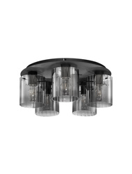 Luces Exclusivas lampa sufitowa LED Oran E27 5x12W IP20 czarna LE44247