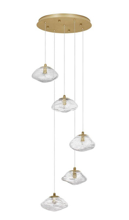 Luces Exclusivas lampa wisząca Nayarit 5xG9 złota LE42901