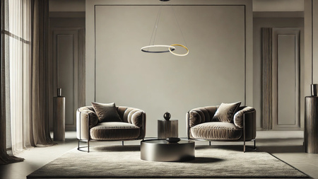 Luces Exclusivas lampa wisząca LED Chulumani ściemnialna Ø 63 cm 36W 1620lm 3200K IP20 czarno/złota LE44820