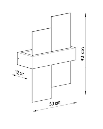 Sollux kinkiet Feniks 1 E27 wenge SL.0075