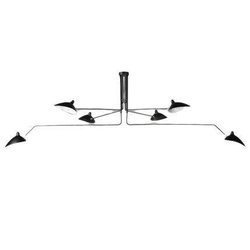 Step Into Design lampa wisząca Crane 6P 6xE14 czarna P8706