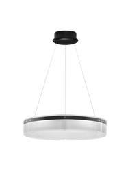 Luces Exclusivas lampa wisząca LED Bajios ściemnialna Ø 70 cm 50W 3143lm 3000K IP20 czarna LE43647