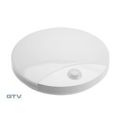 GTV plafon LED z czujnikiem ruchu Logos 16W 1200lm 4000K 360° biały IP44 LD-LOG16W-LED