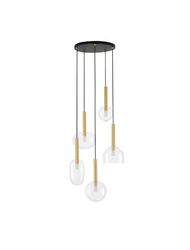 Luces Exclusivas lampa wisząca LED Bajos Ø 60 cm G9 5x5W IP20 złota LE43395