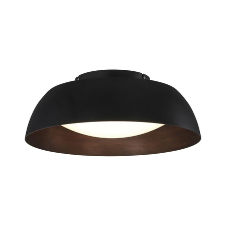Azzardo SMART plafon LED Lenox 40 24W 1720lm 2600/6000K + RGB czarno/miedziany z pilotem Ø40cm AZ3145