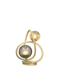 Aviano Lighting lampa stojąca LED Metz G9 2x3,5W 780lm 3000K żarówki w zestawie wys. 32 cm złota 8015-204