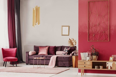 Maxlight lampa wisząca LED Organic I 10x(1W 60lm 3000K) 10W 600lm ściemnialna złota Ø20cm P0265D