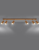 Sollux plafon (reflektorek) Zeke 6 6xGU10 drewniany SL.1032