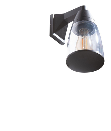 Azzardo kinkiet zewnętrzny Rasmus Wall E27 czarny IP65 AZ4482