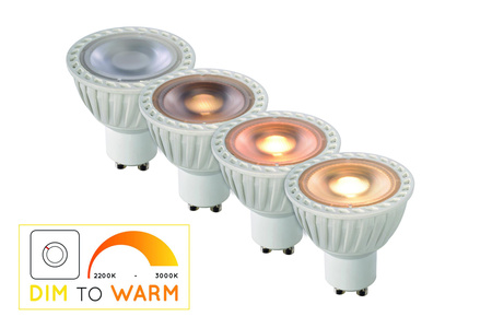 Lucide żarówka LED GU10/5W ściemnialna biała 49009/05/31