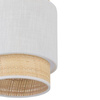TK Lighting lampa wisząca Boho E27 biało/naturalna 5652