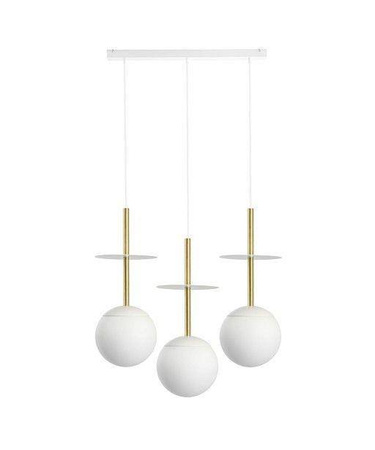 Ummo lampa wisząca potrójna Plaat A 3L 3xE27 biała PLL331P0