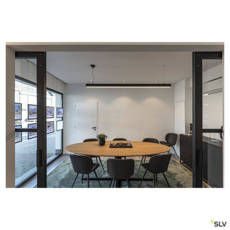 SLV lampa wisząca LED Glenos 85W 5700lm 3000K czarna 1001406