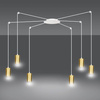 Emibig lampa wisząca Traker 6 6xGU10 biało/złota 527/6