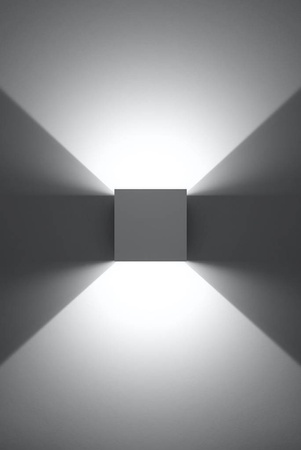 Sollux kinkiet zewnętrzny LED Luca 6W 600lm 3000K biały IP54 SL.0544