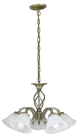 Rabalux żyrandol / lampa wisząca Beckworth 5xE14 brązowo/biała 7135