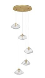 Luces Exclusivas lampa wisząca Nayarit 5xG9 złota LE42901