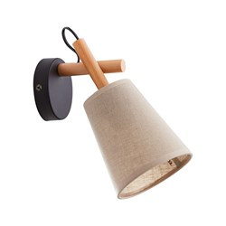 TK Lighting kinkiet (reflektorek) Vaio E27 beżowo/drewniany 573